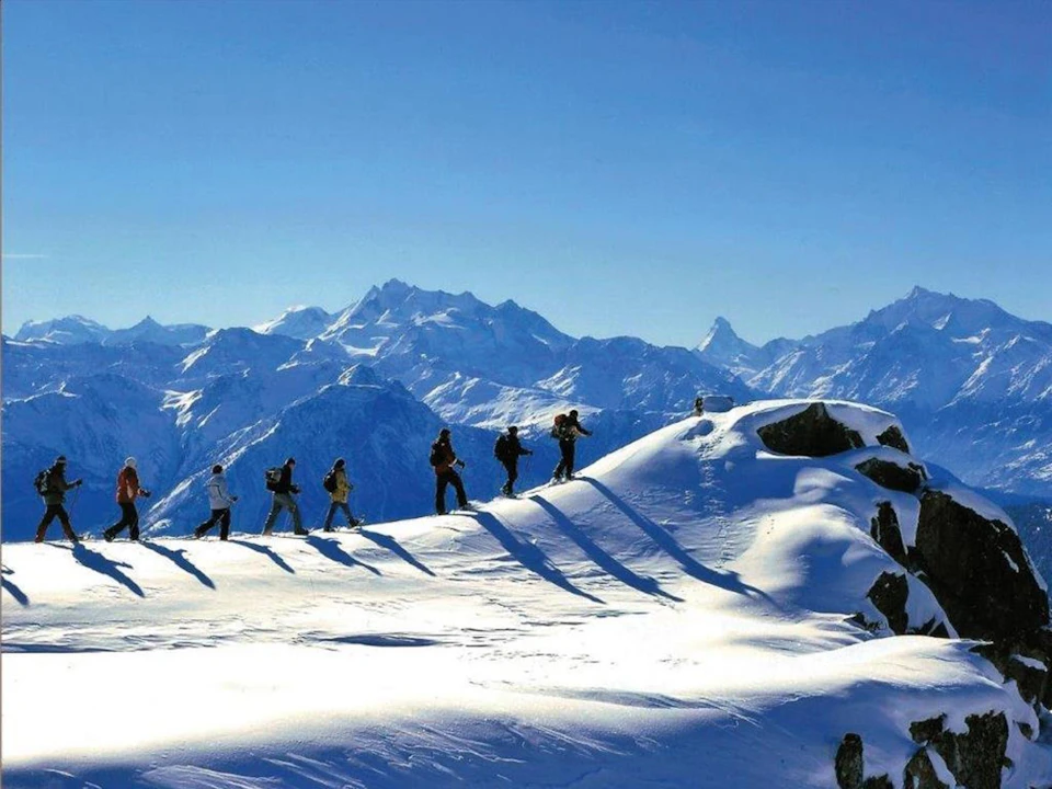 Schneeschuhwandern Schweiz Bettmerhorn