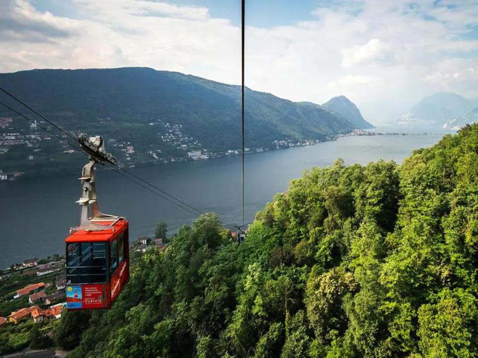 Tessin Bergbahnen Seilbahn Brusino - Serpiano