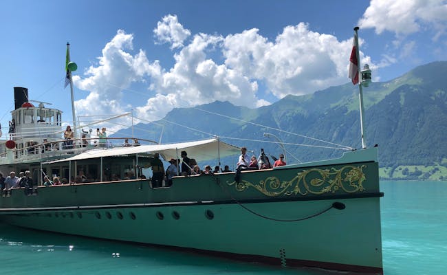 Steamboat on the lake of Brienz