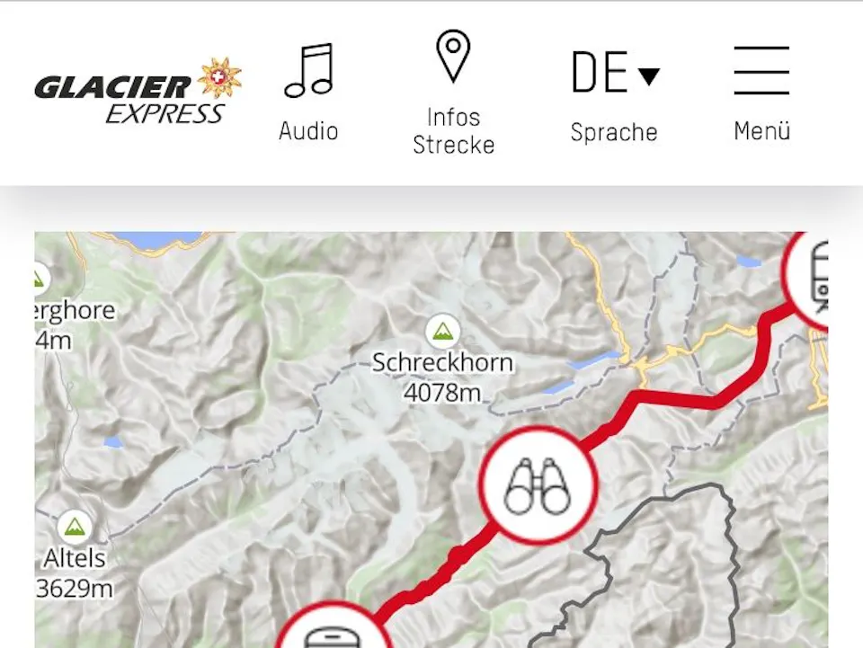 Glacier Express Infotainment
