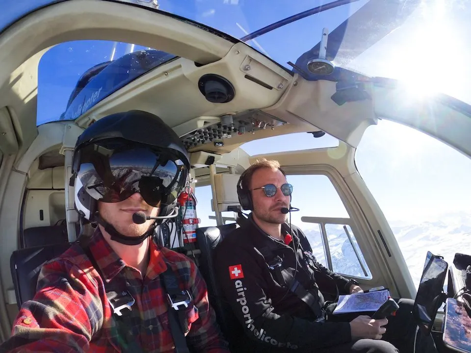 Valentinstag Helikopterflug