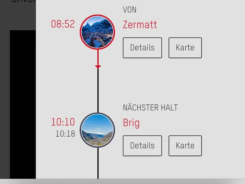 Glacier Express Infotainment
