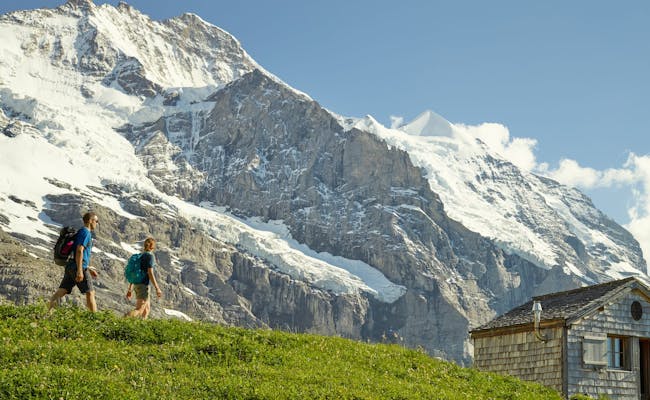 Passeggiata sull'Eiger al rifugio Mittellegi (Foto: Ferrovie della Jungfrau)