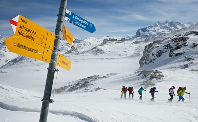 Schneeschuhwandern Zermatt (Foto: Zermatt Tourismus Michael Portmann)