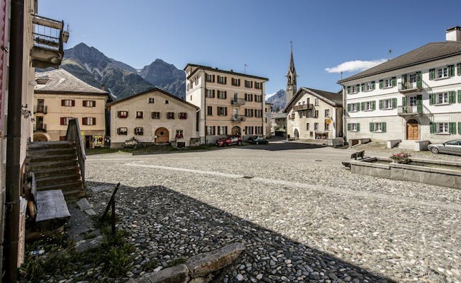 Centro del paese di Sent (Foto: Graubünden Tourism)