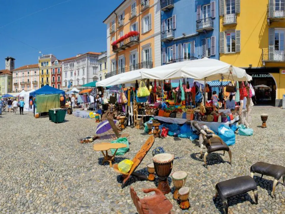 Tessin Locarno Piazza Grande  