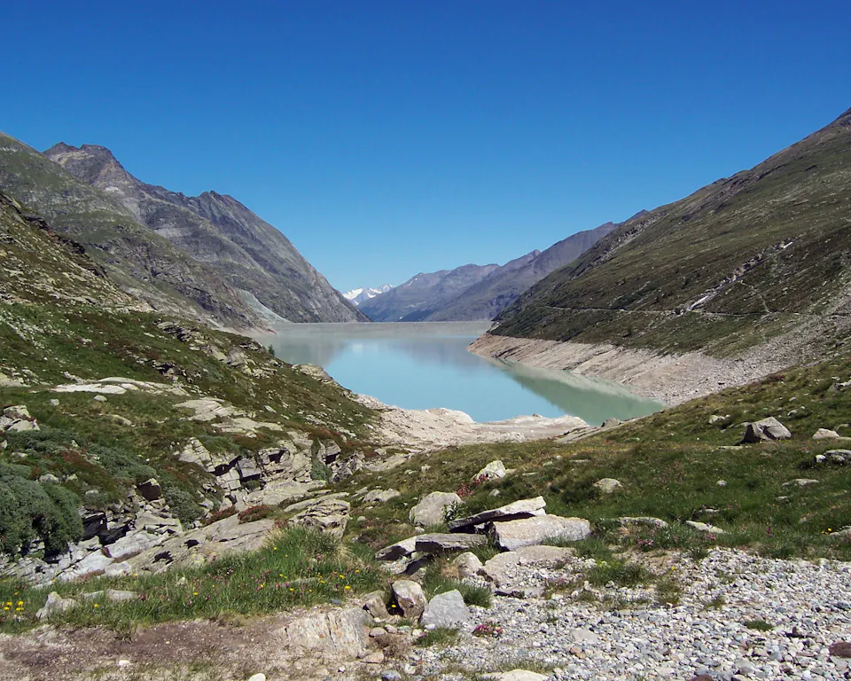 Mountainbike Schweiz  MTB Route 159 Mattmark Stausee