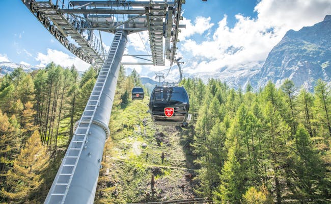 Téléphérique de montagne près de Saas Fee (Photo : SaastalTourismusAG - SaastalBergbahnenAG)