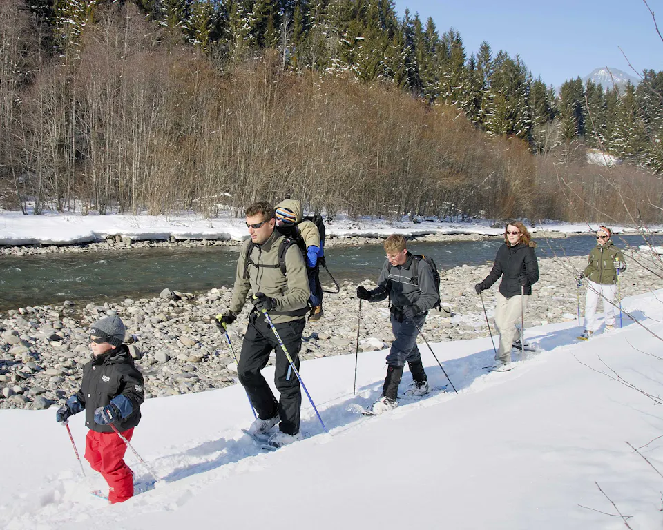 Schneeschuhwandern Château-d'Oex Waadt