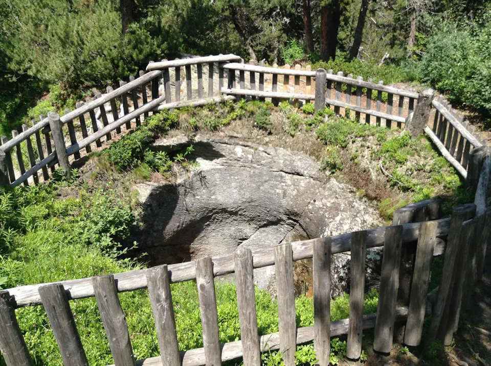 Gletschermühlen Maloja