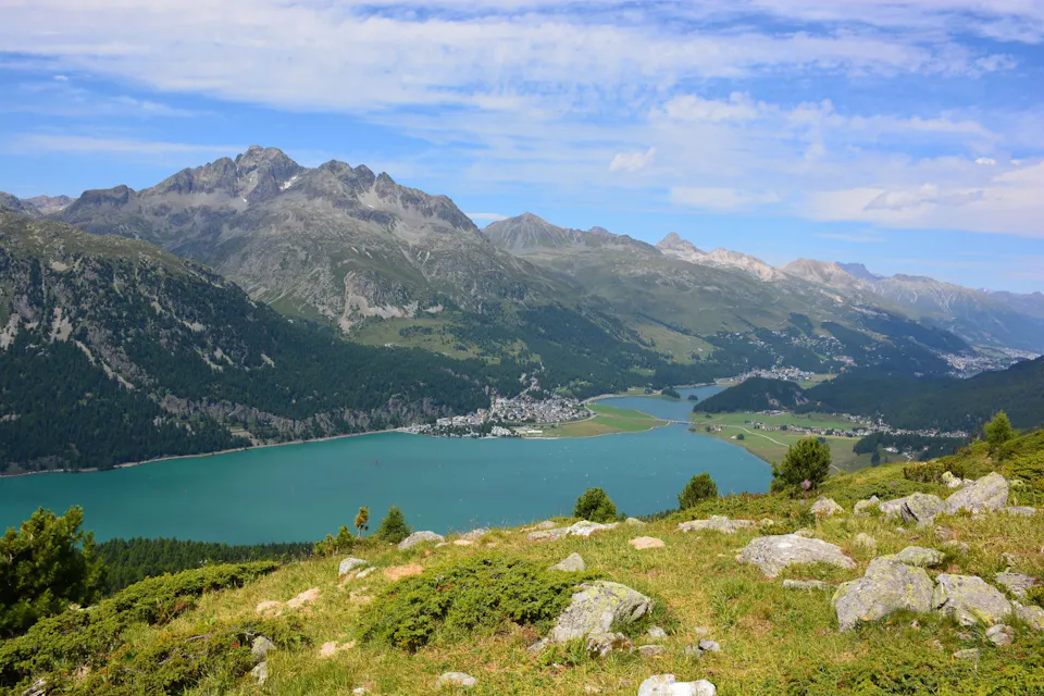 Corvatsch Wandern Panoramaweg Silvaplana