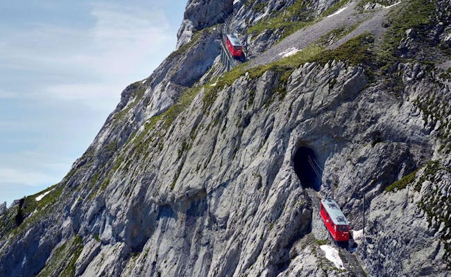The steepest rack railroad in the world (Photo: Pilatusbahnen)