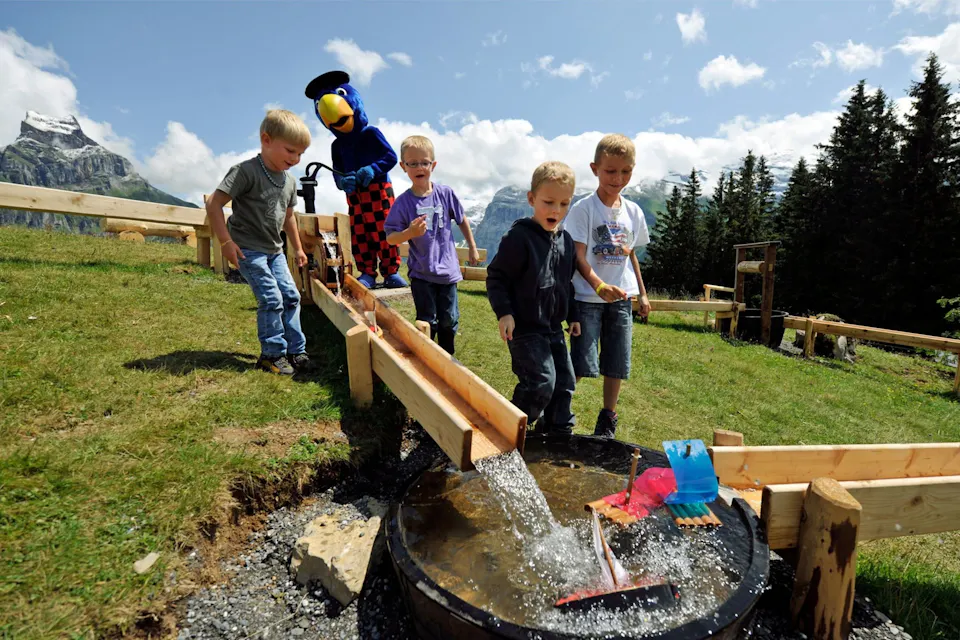 Brunni Engelberg Globi Wasserspiele