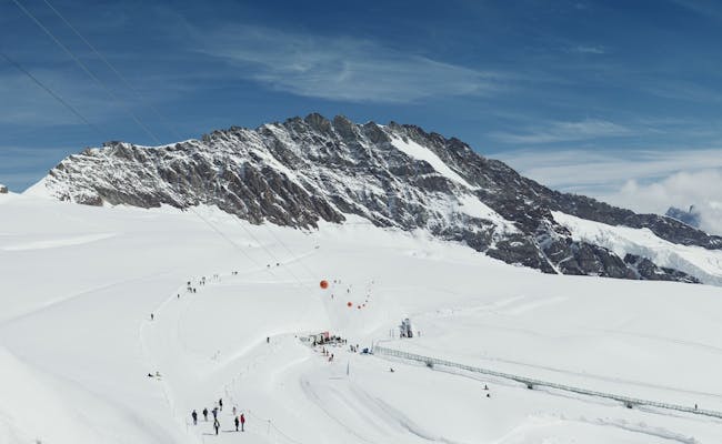 Snow Fun Park Jungfraujoch med sne, vintersportsaktiviteter, bjergområder