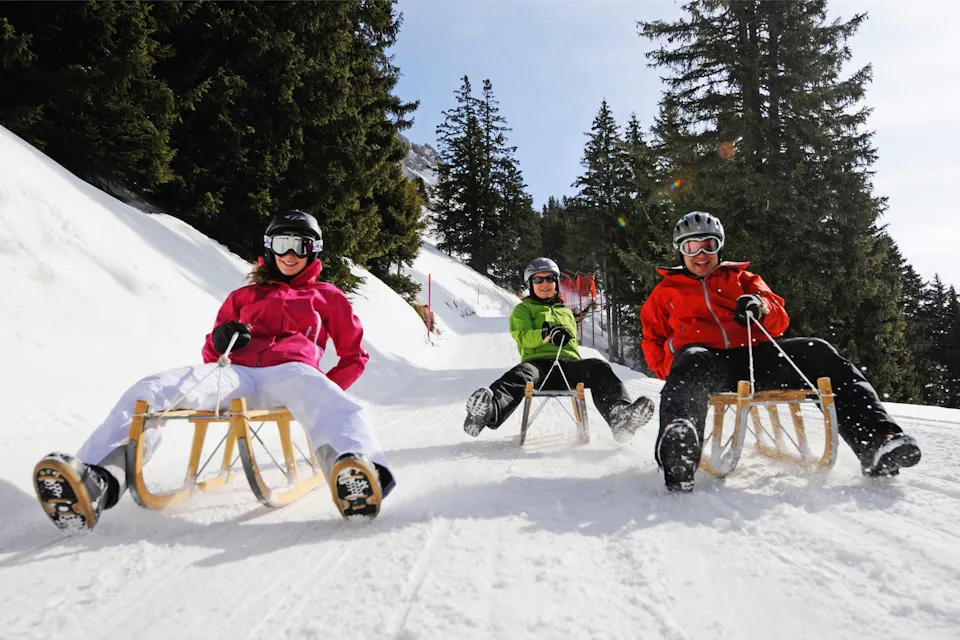 Nachtschlitteln Brunnihütte Ristis