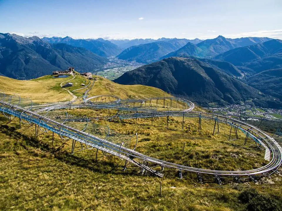 Tessin Monte Tamaro Rodelbahn