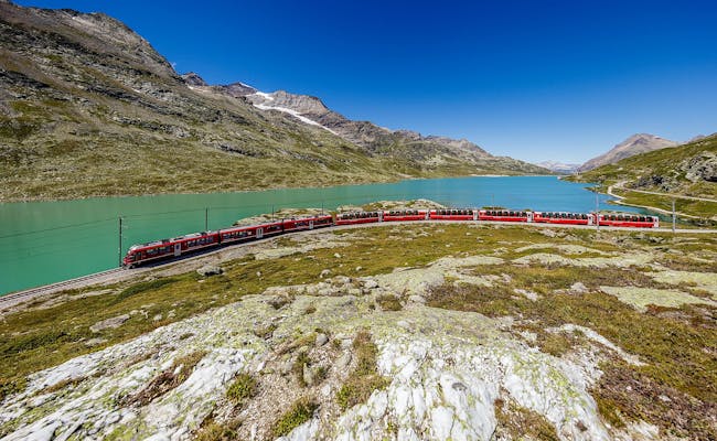 Ligne de train Bernina Express (photo : Swiss Travel System)