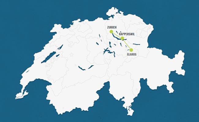Itinerario 4: Zurigo - Rapperswil - Glarona