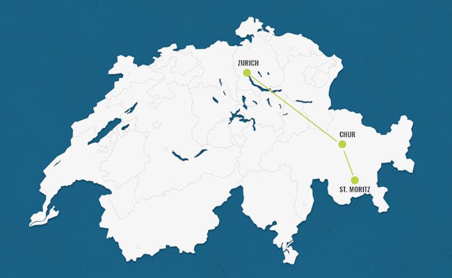 2 days in Switzerland Itinerary 7: Zurich - Chur - St. Moritz