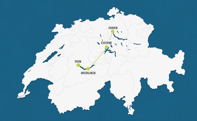 Itinéraire 9 : Zurich - Lucerne - Interlaken - Thun