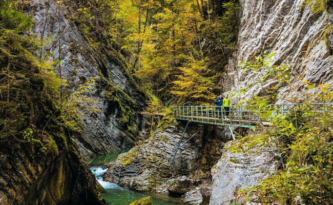 Gorge in the Gruyere Nature Park (Photo: Switzerland Tourism Tina Sturzenegger)