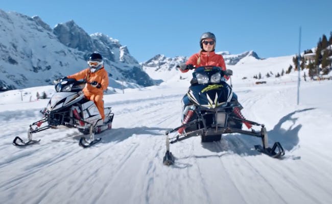 On the road with the snowmobile (Photo: Titlis Bahnen)