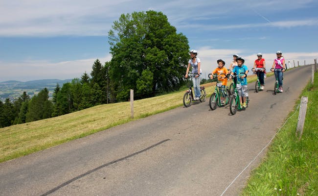 Trotti-Bike en el Zugerberg con excursión de grupo en la ruta