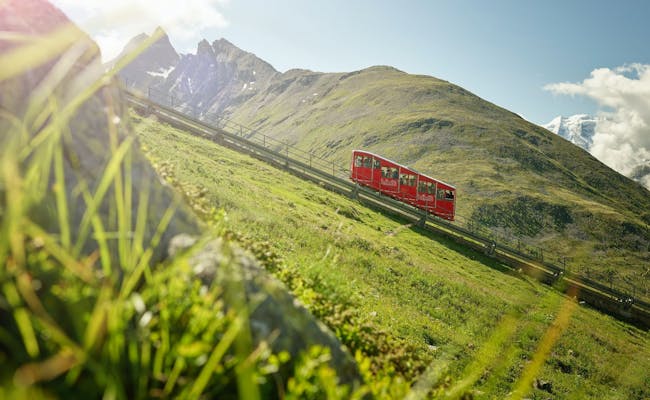 Mountain railroad Muottas Muragl (Photo: Graubünden Ferien Stefan Schlumpf)