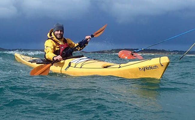 The sun doesn't necessarily have to be shining for a kayak tour (Photo: Hightide Kayak School)