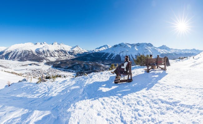 Marguns to Chantarella winter hiking trail (Photo: Engadin St. Moritz Tourism)