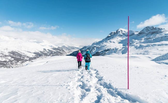 Snowshoeing (Photo: Gian Giovanoli Corvatsch AG)