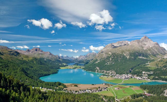 Aussicht auf den Silvaplanersee (Switzerland Tourism Christof Sonderegger)