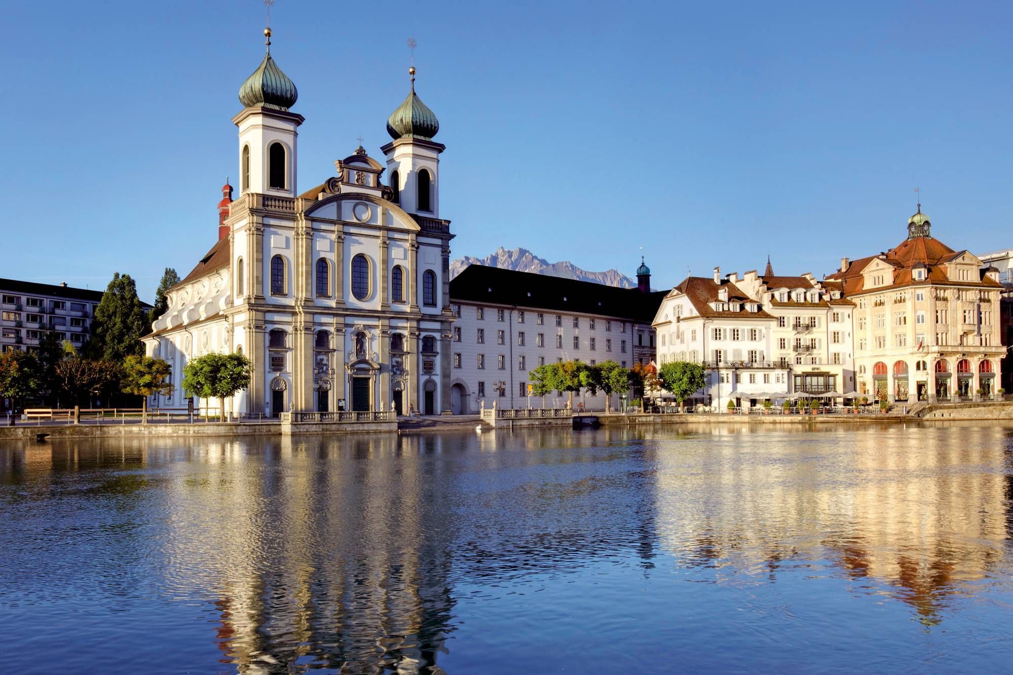 Lucerne with the lake and historic architecture