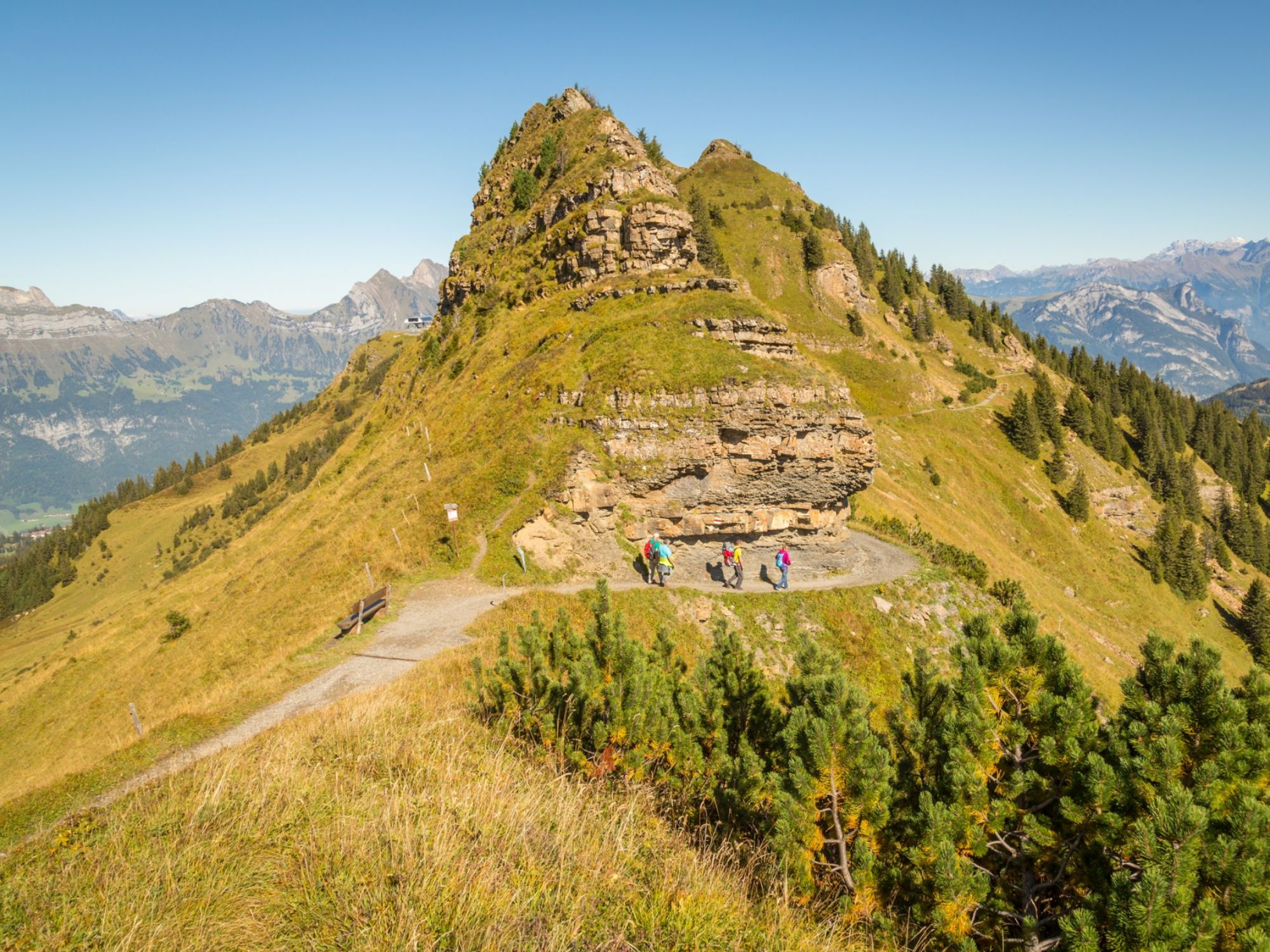 Randonnée gourmande : Découvre le Flumserberg avec une vue magnifique et des délices pendant la randonnée.