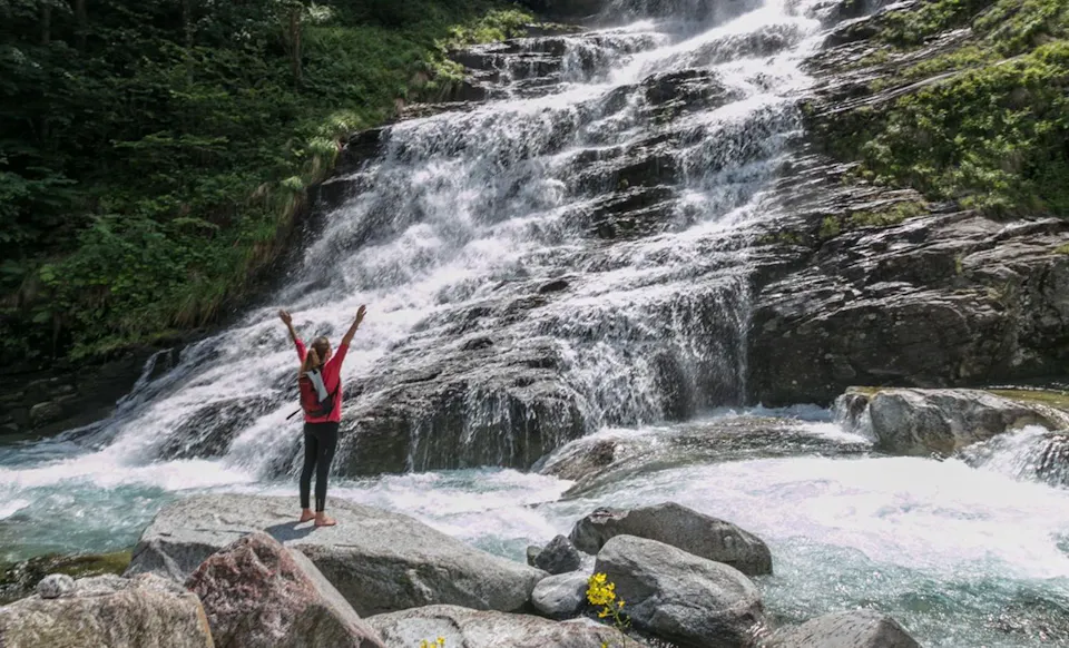 Tessin Foroglio Wasserfall -  Zur Verfügung gestellt von: www.ticino.ch