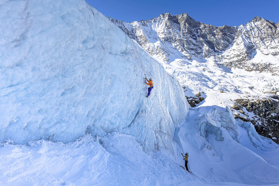 Saas Fee Eisklettern
