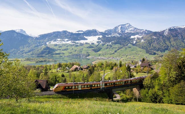 Voyage avec le Voralpen Express (photo : Swiss Travel System)