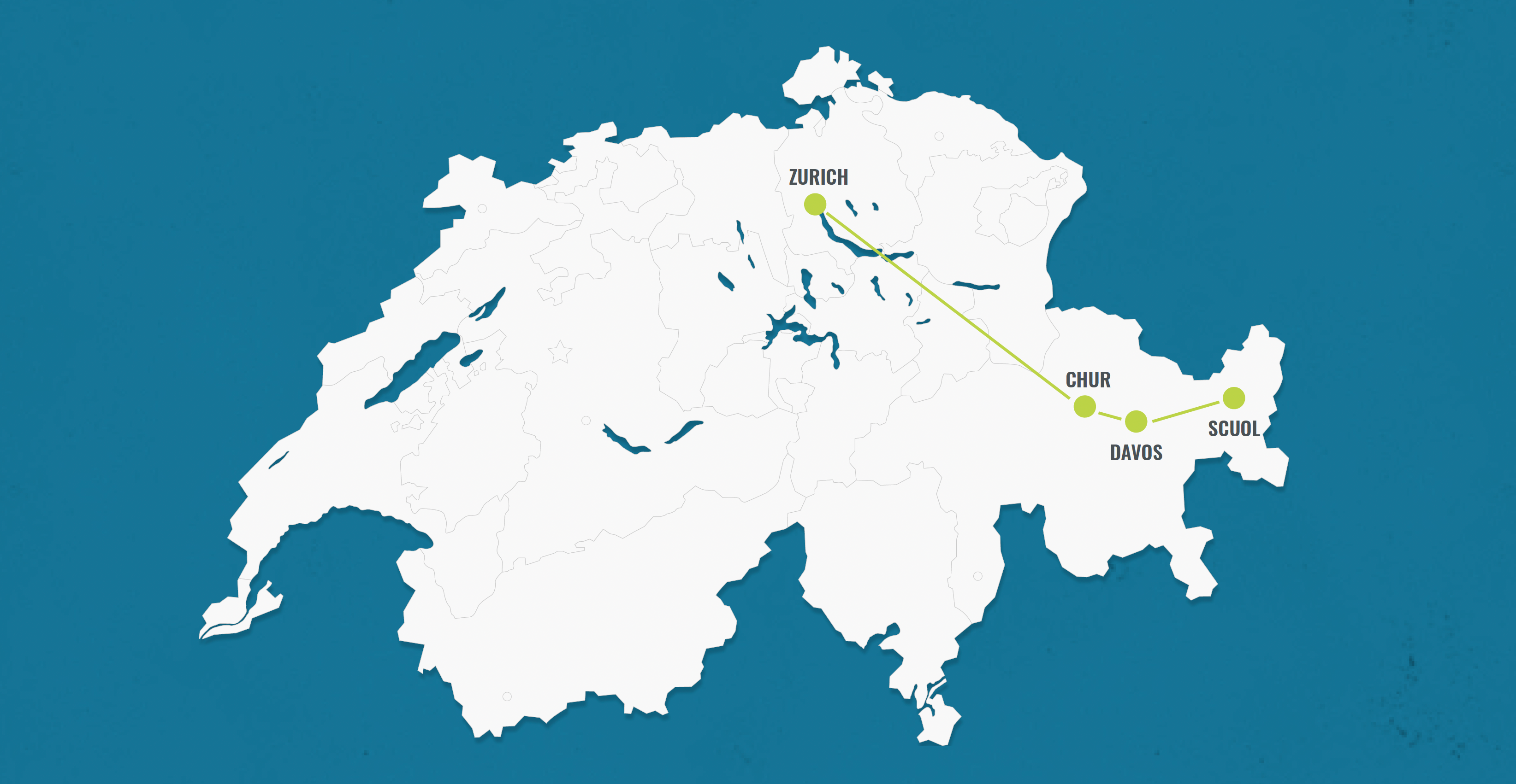 Reisroute Zwitserland: ontdek Zürich, Chur, Davos en Scuol in 4 dagen