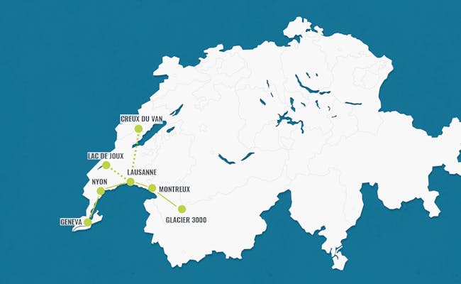 Itinerario Svizzera: Ginevra, Nyon, Losanna, Glacier 3000 per 4 giorni pieni di esperienze naturali.