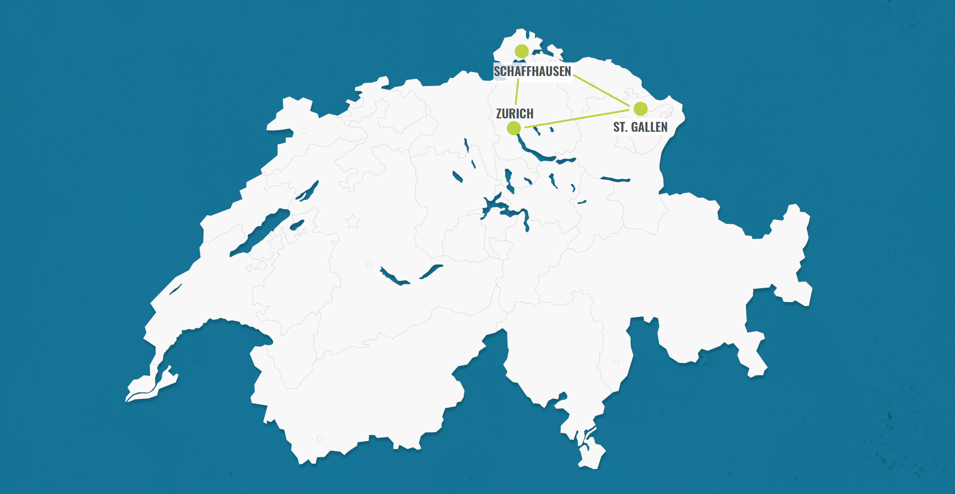 Reisroute Zürich St. Gallen Schaffhausen: Ontdek Zwitserland in 4 dagen met natuur en cultuur.