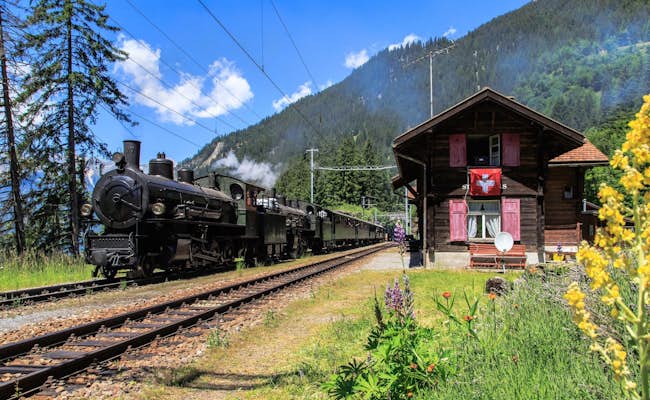 Chemin de fer rhétique Train à vapeur en Engadine (photo : Chemin de fer rhétique)