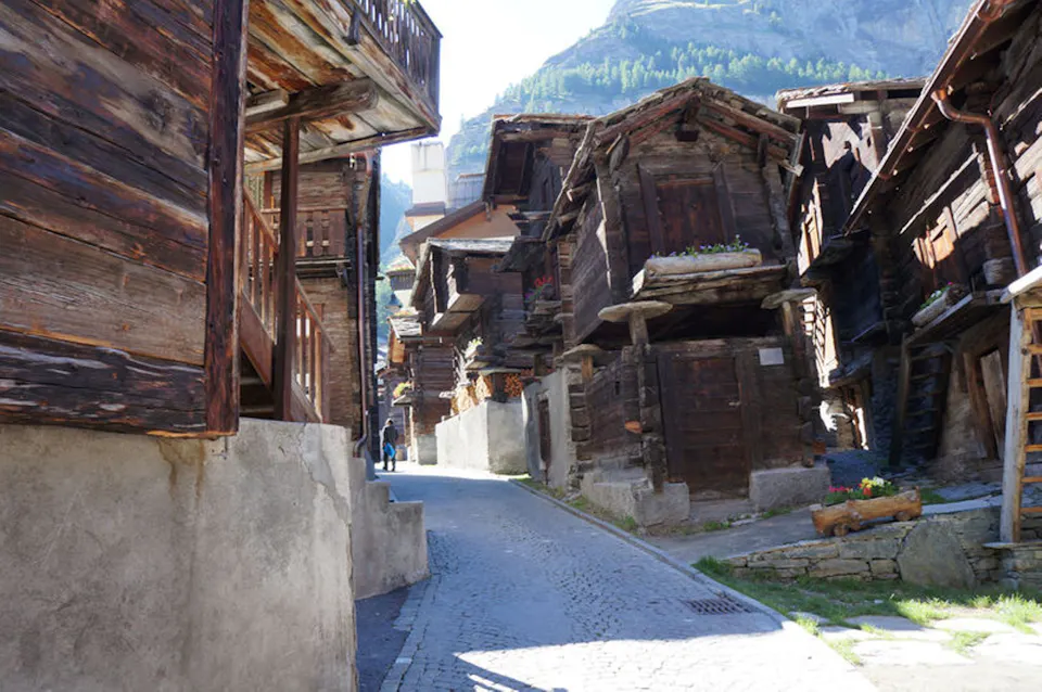 Zermatt historische Chalets