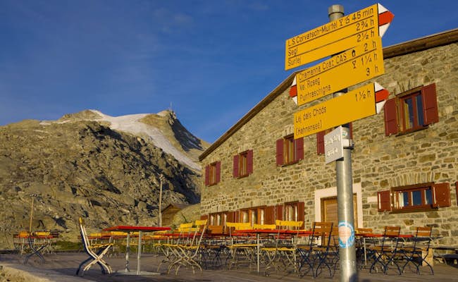 Corvatsch mountain house Fuorcla Surlej (Photo: Engadin St. Moritz Tourism)