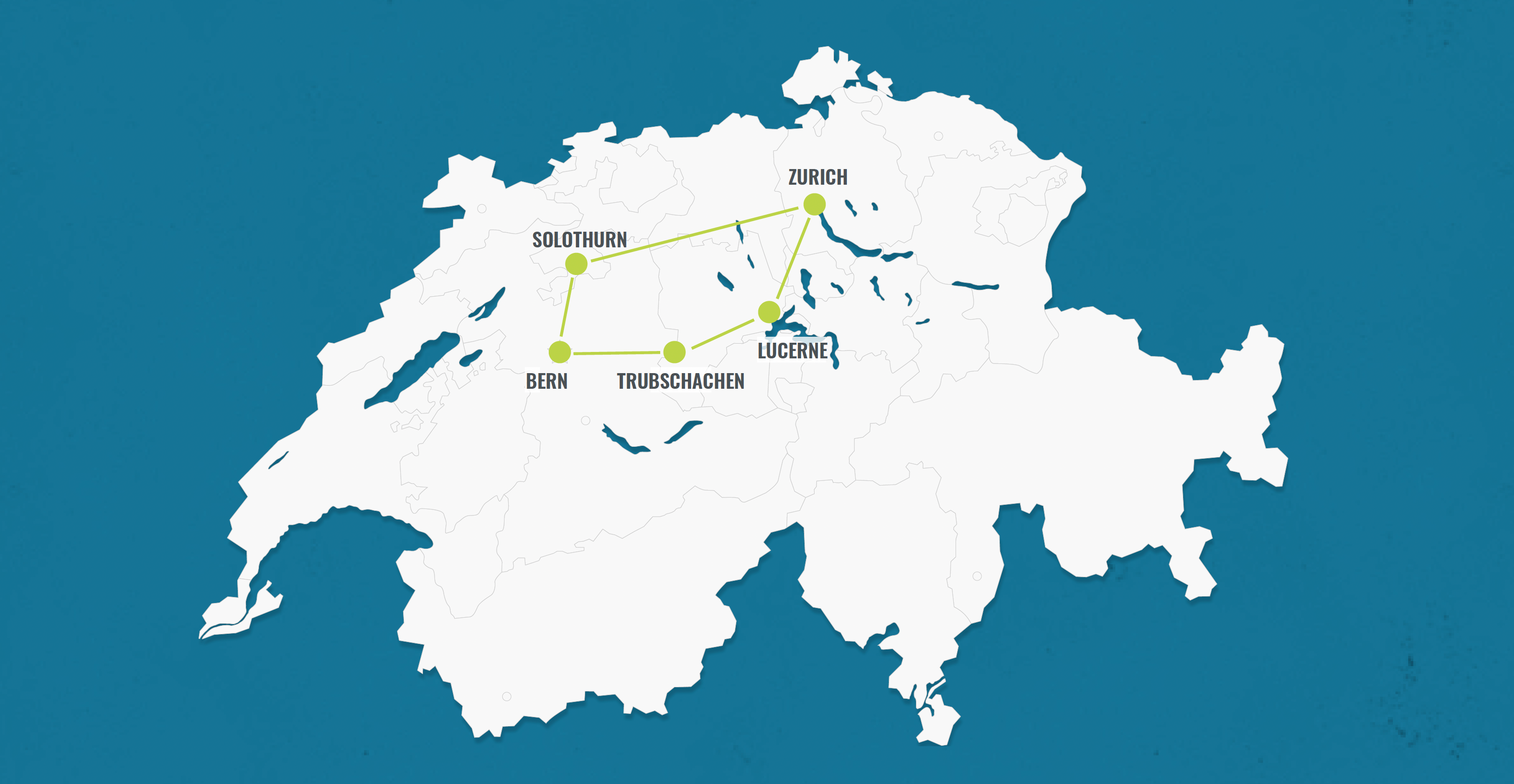 Reisroute: Ontdek Zürich, Solothurn, Bern en Luzern in Zwitserland tijdens deze afwisselende tour.
