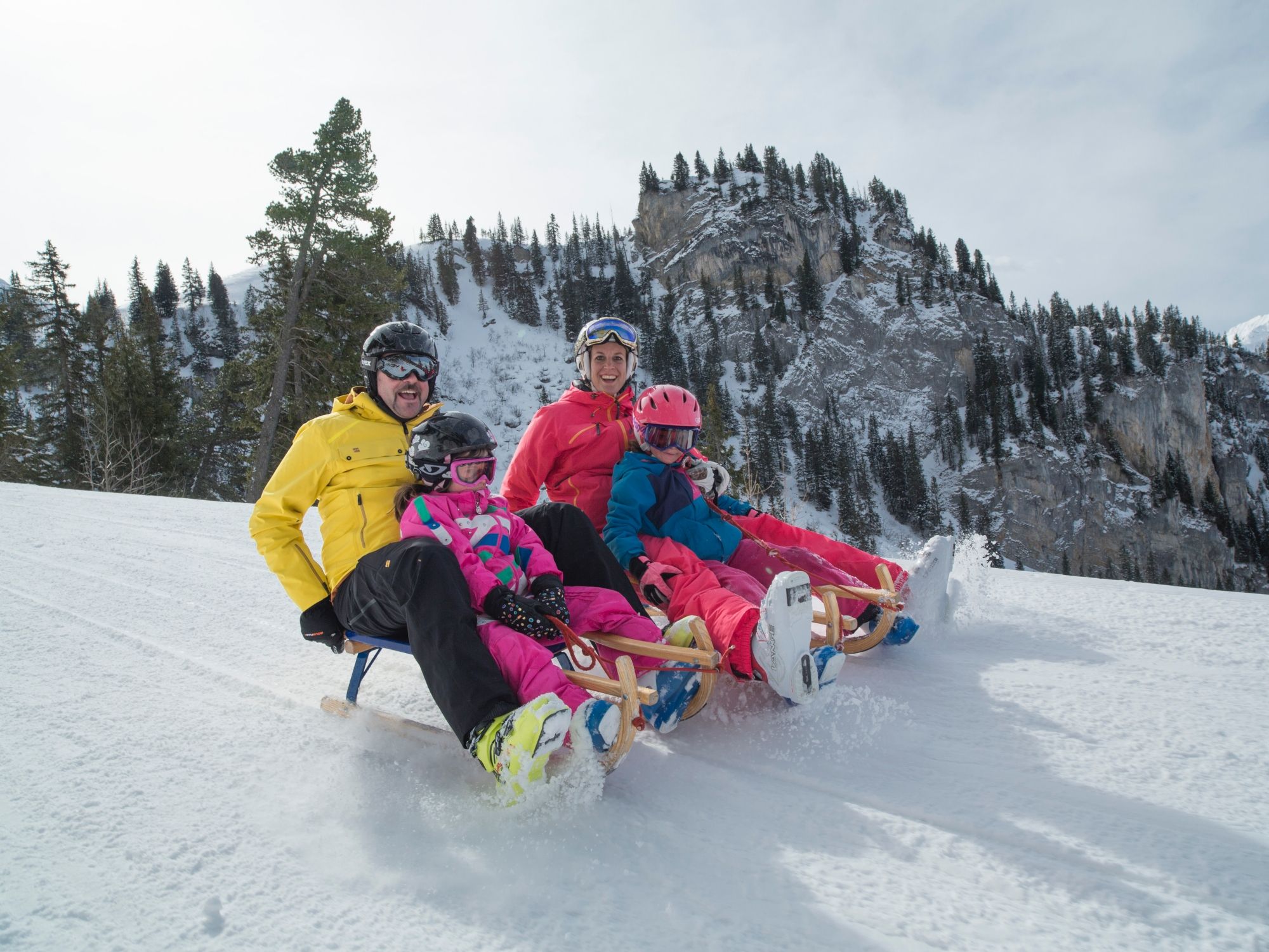 Sledar em Elsigen Metsch no Inverno
