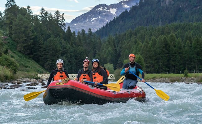 Rafting Gruppe Engadin (Foto Engadin Outdoor Center)
