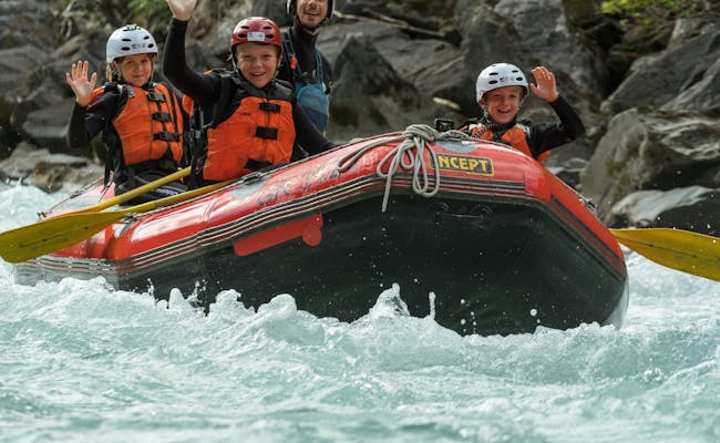 Rafting per famiglie in Engadina (Foto: Engadin Outdoor Center)