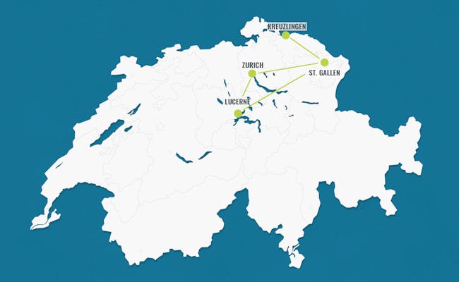 Itinerariu în Elveția: descoperă Zürich, St. Gallen și Lucerna în 6 zile.
