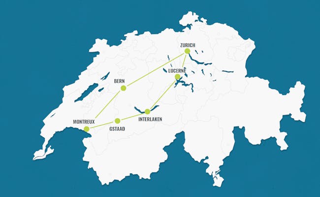 Itinéraire 5 : Zurich - Interlaken - Montreux - Berne