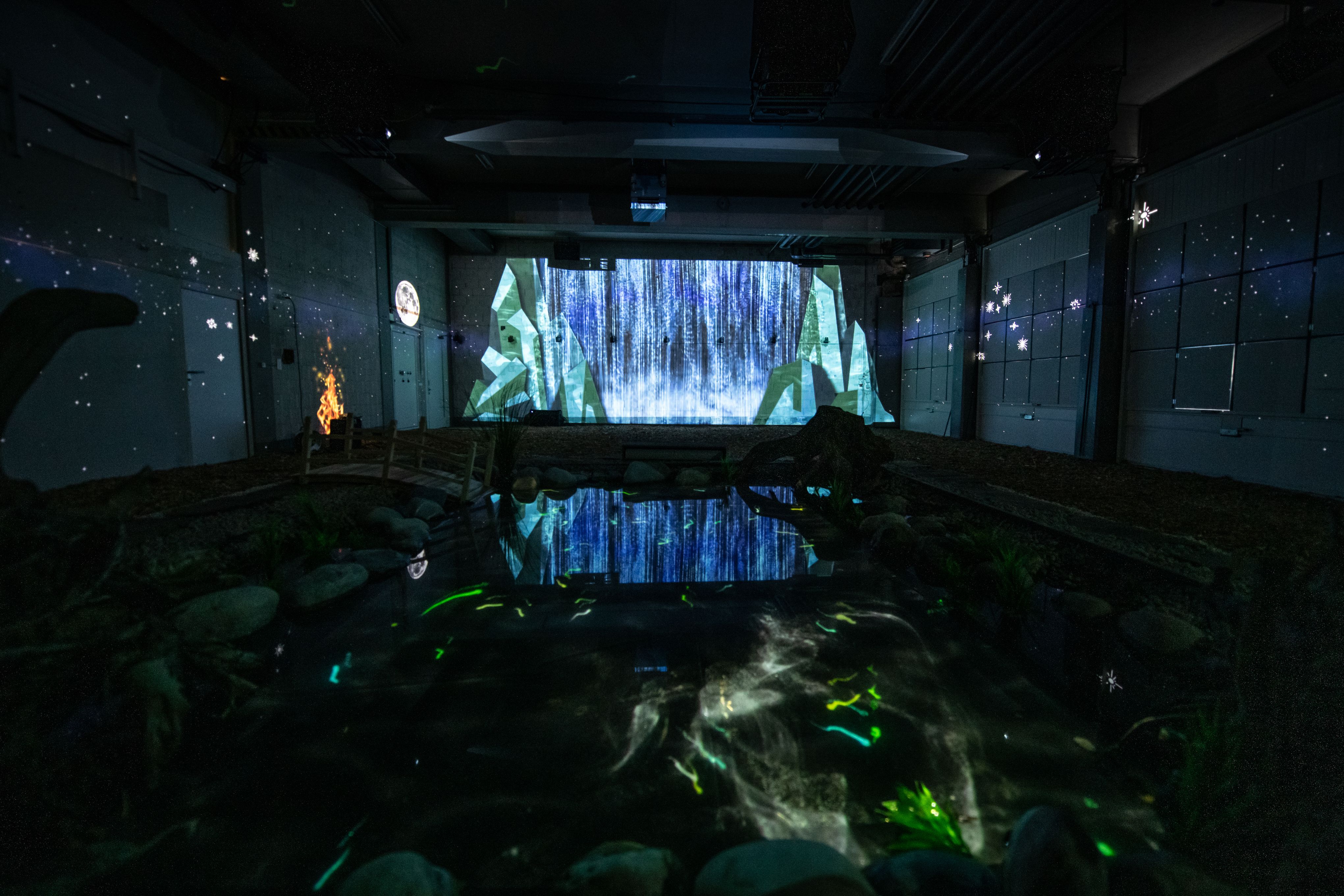 Murten Circuit Hemmelig Lysshow med Projektioner og Vand